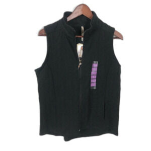 NWT Leo & Nicole Black Quilted Vest Women's Size Small